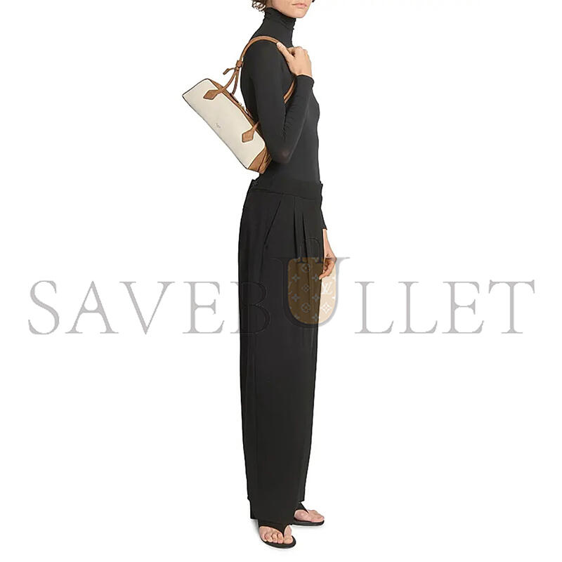 ALAÏA TECKEL MEDIUM LEATHER BAGUETTE BAG (33*11*10cm) 